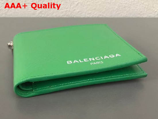 Balenciaga Explorer Square Wallet Chain Green Replica