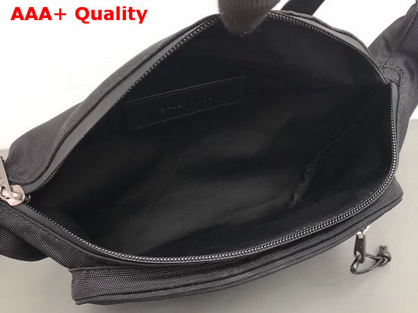 Balenciaga Explorer Zip Belt Bag in Black Nylon for Men Replica