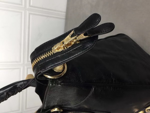 Balenciaga Giant City Handbag in Black Lambskin with Gold Hardware For Sale