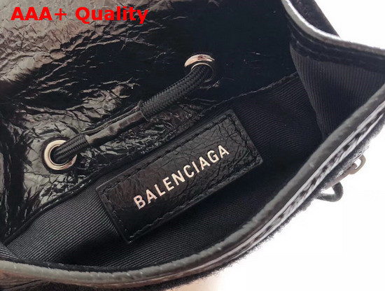 Balenciaga Graffiti Explorer Pouch Strap Natural Black Replica