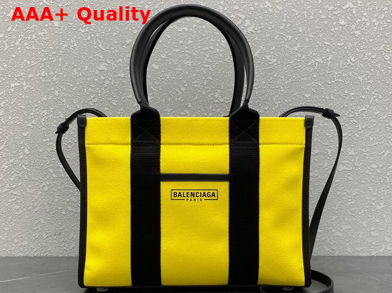 Balenciaga Hardware Small Tote Bag with Strap Yellow Replica