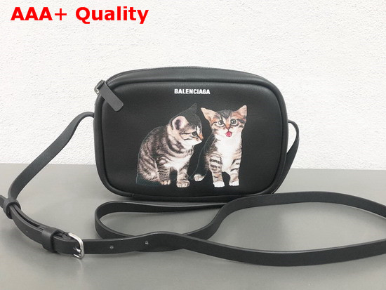 Balenciaga Kitten Everyday Camera Bag XS Black Replica