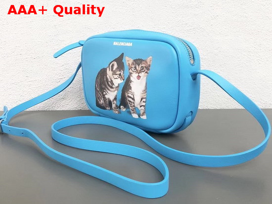 Balenciaga Kitten Everyday Camera Bag XS Lighy Blue Replica