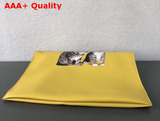 Balenciaga Kitten Shopping Bag Yellow Replica