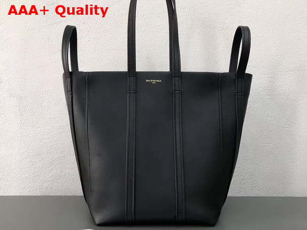 Balenciaga Laundry Cabas S Black Calfskin with Calfskin Lining Replica