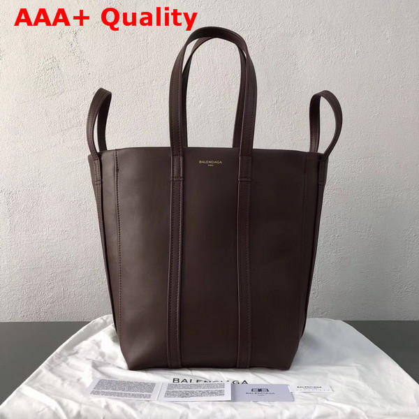 Balenciaga Laundry Cabas S Brown Calfskin with Calfskin Lining Replica