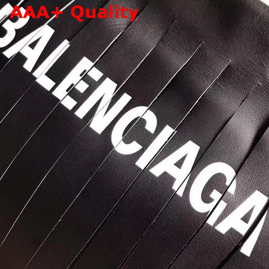 Balenciaga Laundry Cabas XS Fringes Black Replica