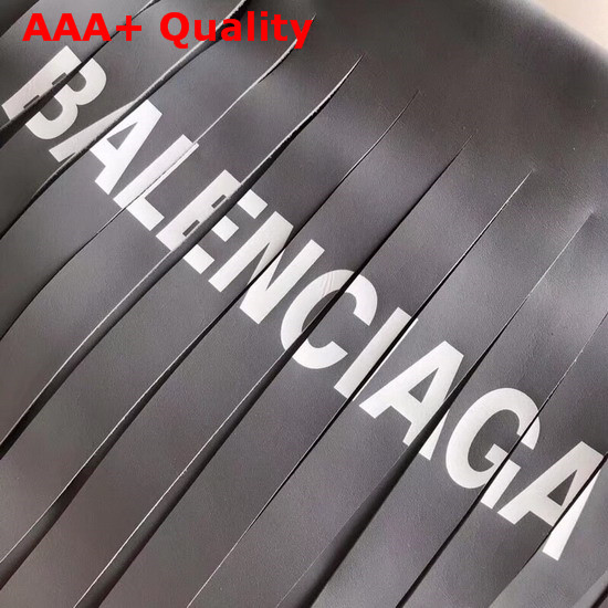 Balenciaga Laundry Cabas XS Fringes Pearl Grey Replica