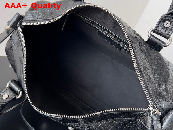 Balenciaga Le Cagole Medium Duffle Bag in Black Arena Lambskin Replica