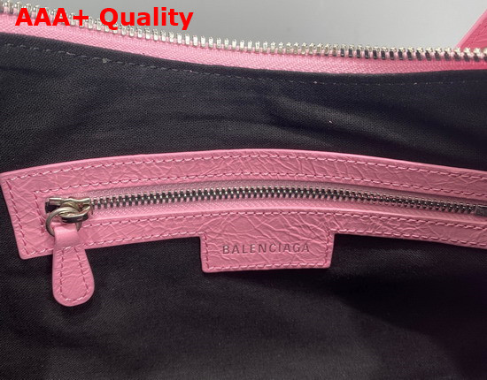 Balenciaga Le Cagole Small Shoulder Bag in Pink Arena Lambskin Replica