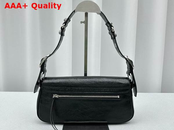 Balenciaga Le Cagole Small Sling Bag in Black Arena Lambskin Replica