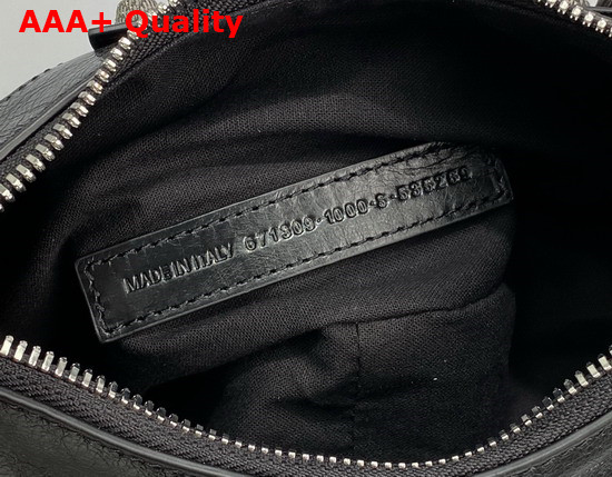 Balenciaga Le Cagole XS Shoulder Bag in Black Arena Lambskin Replica