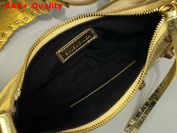 Balenciaga Le Cagole XS Shoulder Bag in Gold Metallized Arena Lambskin Replica