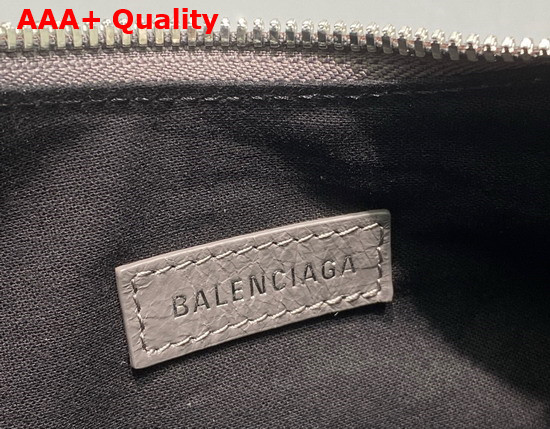 Balenciaga Le Cagole XS Shoulder Bag in Grey Arena Lambskin Replica