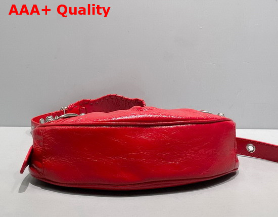 Balenciaga Le Cagole XS Shoulder Bag in Red Arena Lambskin Replica