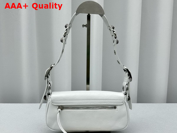 Balenciaga Le Cagole XS Sling Bag in White Arena Lambskin Replica