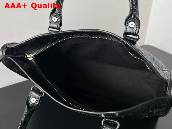 Balenciaga Le City Small Bag in Black Arena Storico Lambskin Replica