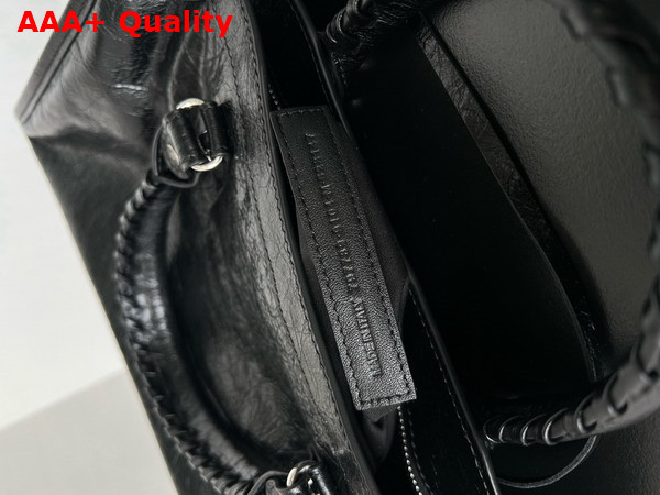 Balenciaga Le City Small Bag in Black Arena Storico Lambskin Replica