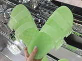 Balenciaga Mallorca Sandal in Green Clear Technical Polyurethane Replica