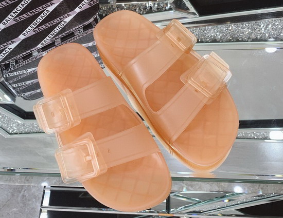 Balenciaga Mallorca Sandal in Pink Clear Technical Polyurethane Replica