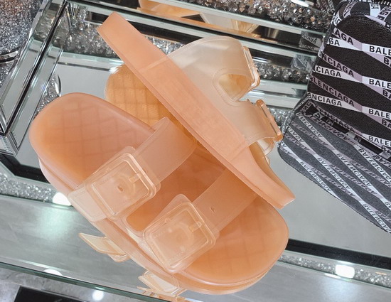 Balenciaga Mallorca Sandal in Pink Clear Technical Polyurethane Replica