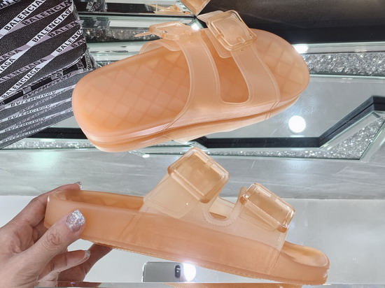 Balenciaga Mallorca Sandal in Pink Clear Technical Polyurethane Replica