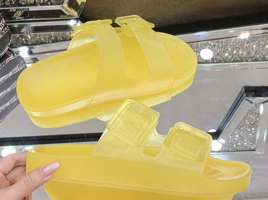 Balenciaga Mallorca Sandal in Yellow Clear Technical Polyurethane Replica