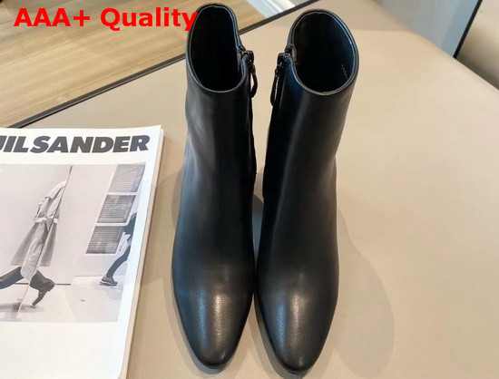 Balenciaga Medium Heel Ankle Boot in Black with Round Heel Replica