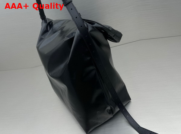 Balenciaga Mens Trash Bag Large Pouch in Black Replica