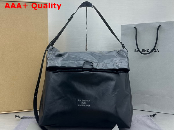 Balenciaga Mens Trash Bag Large Pouch in Black Replica