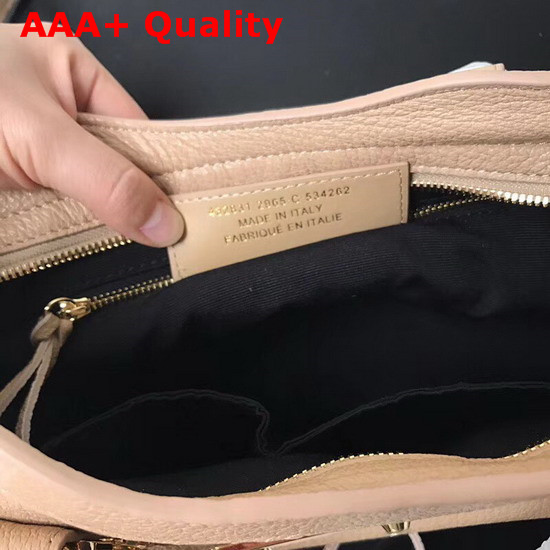 Balenciaga Metallic Edge Mini City Beige Goatskin Replica