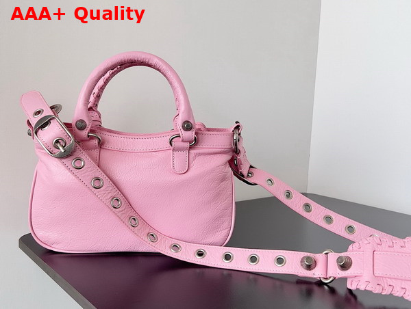 Balenciaga Neo Cagole Small Tote Bag in Pink Arena Lambskin Replica