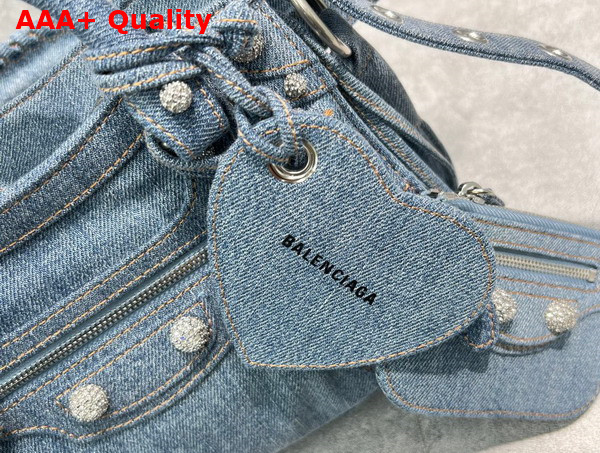 Balenciaga Neo Cagole XS Handbag in Blue Denim Replica