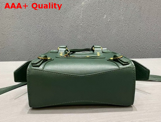 Balenciaga Neo Classic Mini Top Handle Bag in Green Smooth Calfskin Aged Gold Hardware Replica