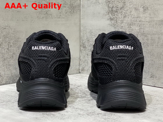 Balenciaga Phantom Sneaker in Black Monocolor Fabric and Mesh Replica