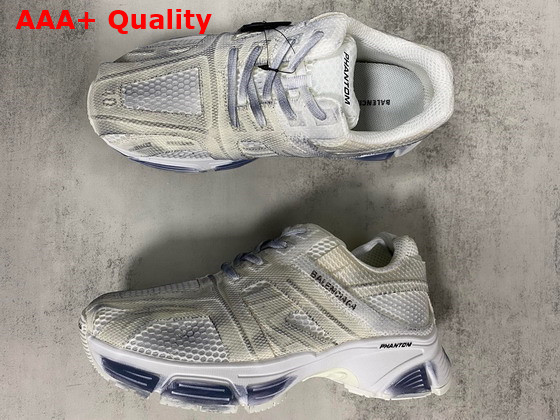 Balenciaga Phantom Sneaker in White Monocolor Fabric and Mesh Replica