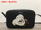 Balenciaga Puppy and Kitten Everyday Camera Bag in Black Calfskin Replica