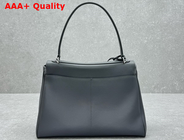 Balenciaga Rodeo Medium Handbag in Grey Smooth Calfskin Replica