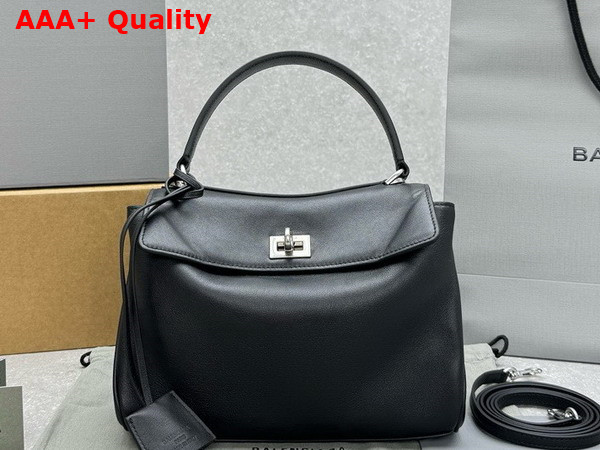 Balenciaga Rodeo Mini Handbag in Black Smooth Calfskin Replica