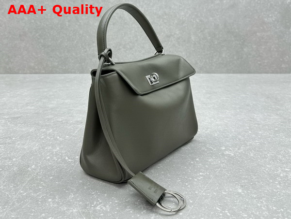 Balenciaga Rodeo Mini Handbag in Dark Green Smooth Calfskin Replica