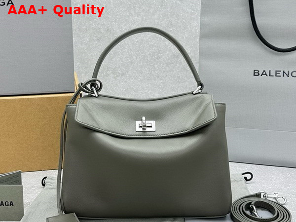 Balenciaga Rodeo Mini Handbag in Dark Green Smooth Calfskin Replica