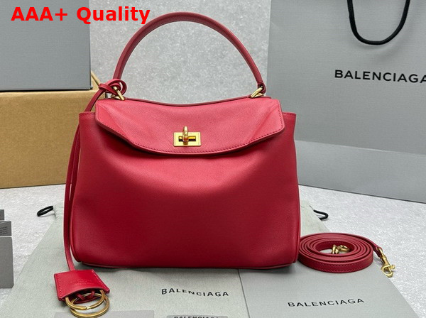 Balenciaga Rodeo Mini Handbag in Red Smooth Calfskin Replica