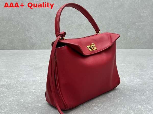 Balenciaga Rodeo Mini Handbag in Red Smooth Calfskin Replica