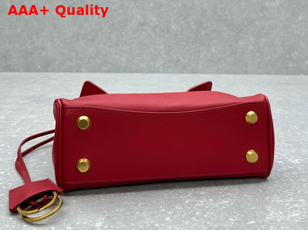 Balenciaga Rodeo Mini Handbag in Red Smooth Calfskin Replica