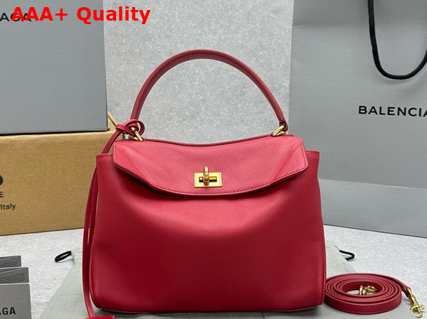 Balenciaga Rodeo Mini Handbag in Red Smooth Calfskin Replica