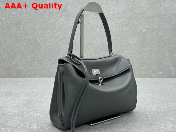 Balenciaga Rodeo Small Handbag in Grey Smooth Calfskin Replica