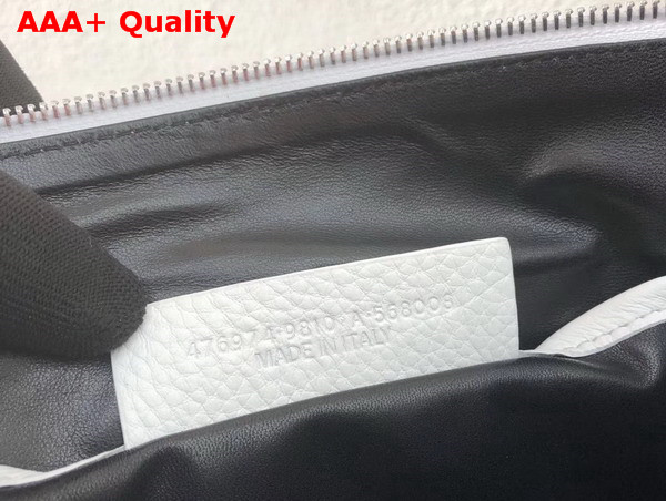 Balenciaga Shopping Pouch L in White Grained Calfskin Replica