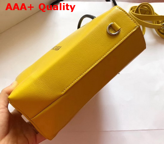 Balenciaga Shopping Tote XXS Lemon Yellow Grained Calfskin Replica