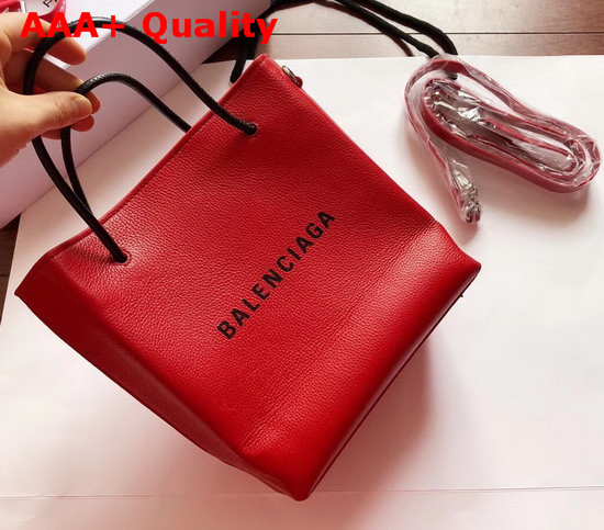 Balenciaga Shopping Tote XXS Red Grained Calfskin Replica