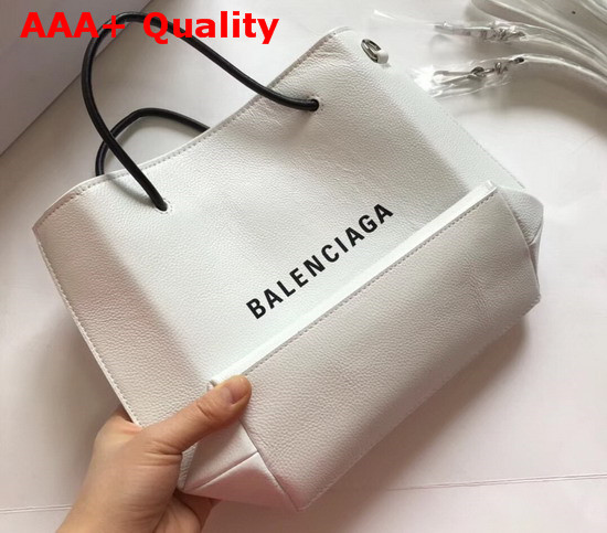 Balenciaga Shopping Tote XXS White Grained Calfskin Replica